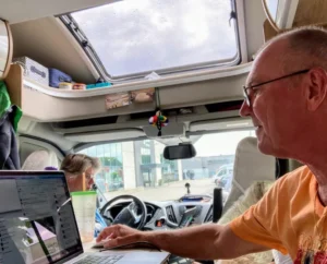 Frans werk camper
